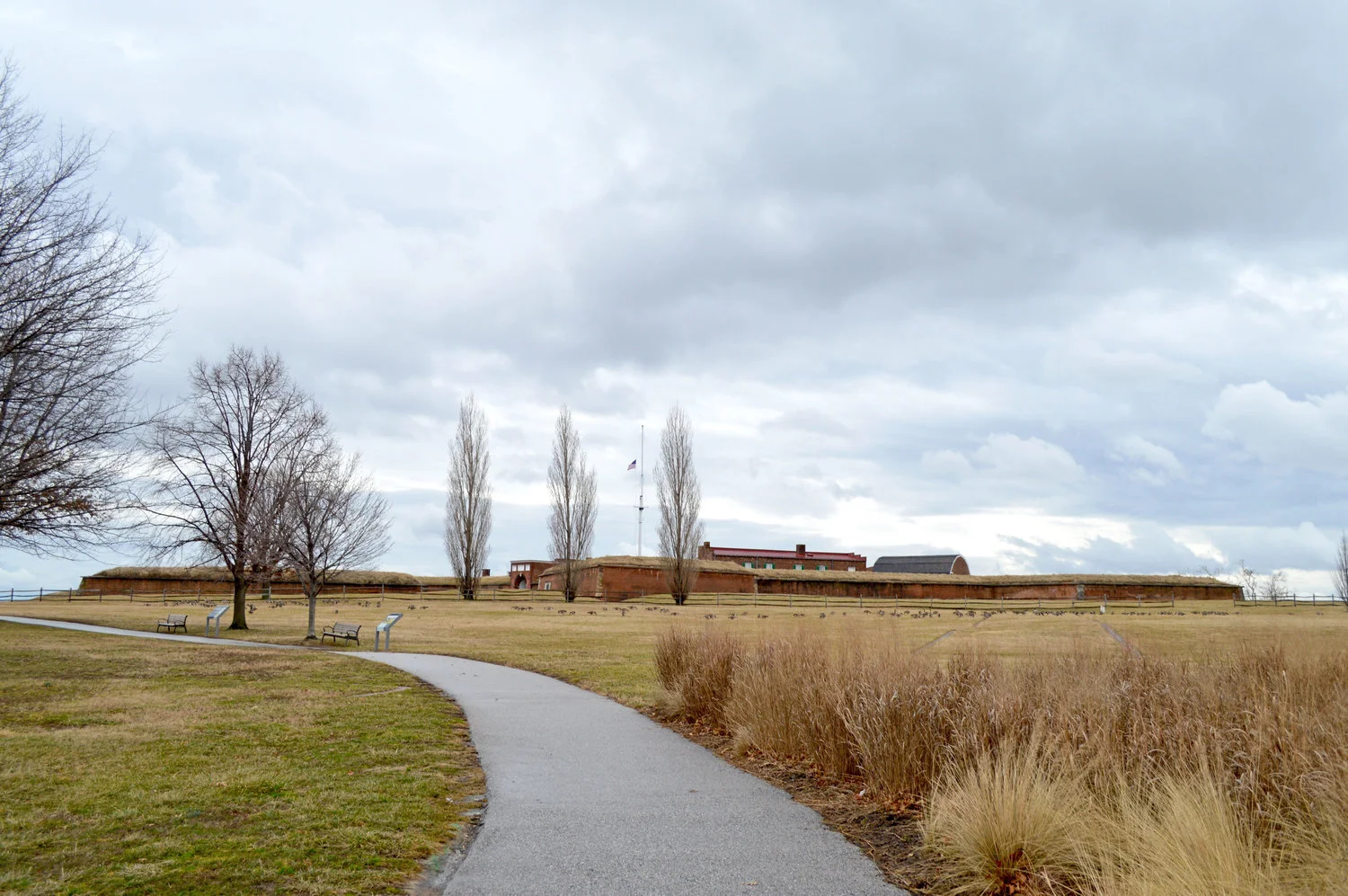 The approach to Fort McHenry.