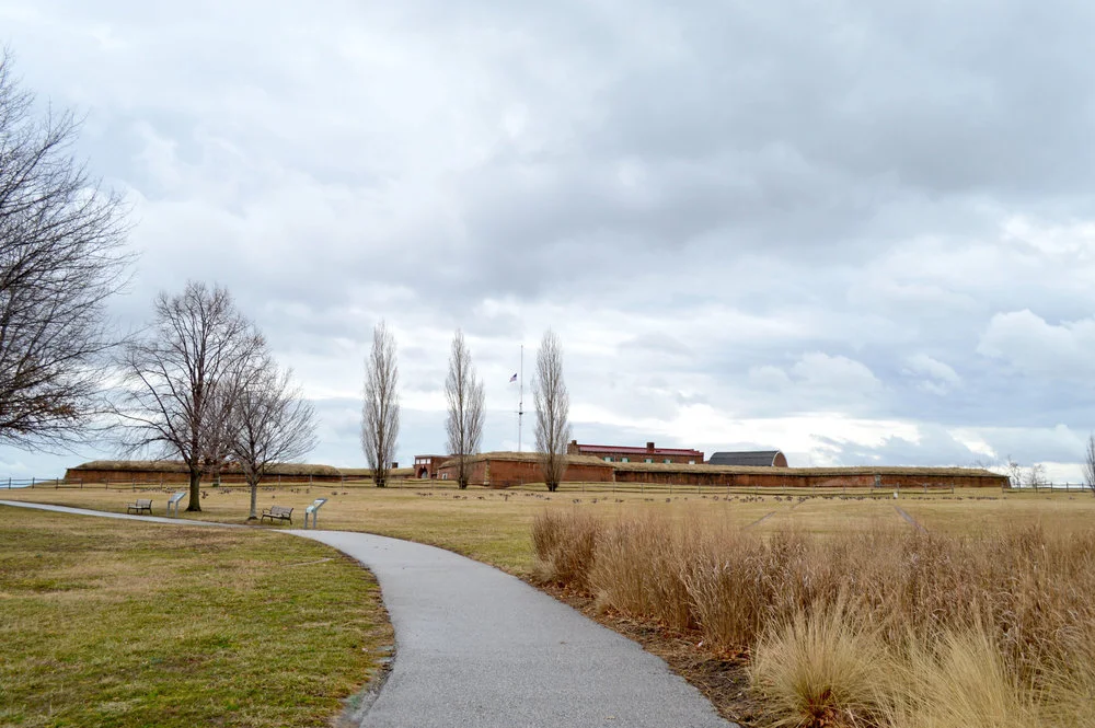 The approach to Fort McHenry.